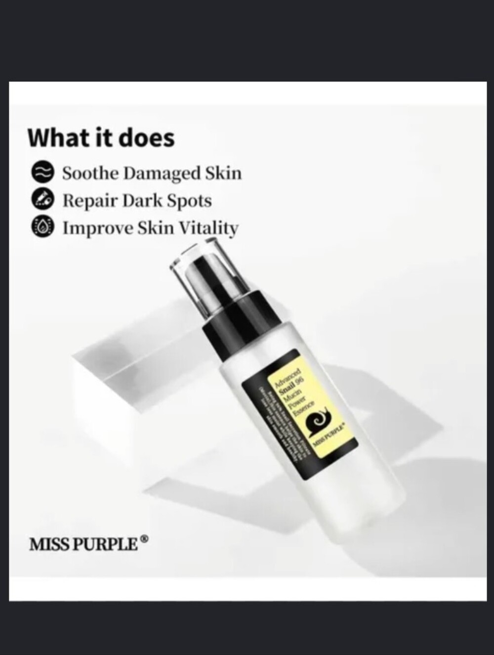 Miss Purple Advanced Snail 96 Mucin Power Essence
